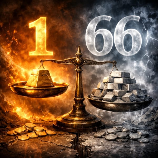 The Gold/Silver Ratio Just Hit 66 — Here's What Comes Next